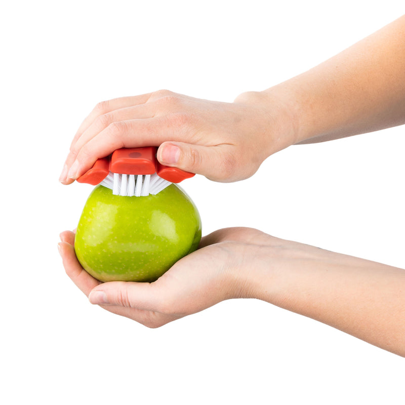 Flexible Gemüsebürste, rot, 8,6 cm