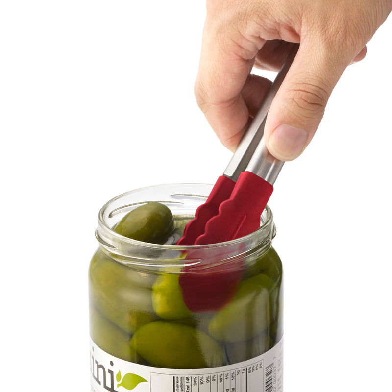 Mini-Koch- und Servierzange schwarz, Länge: 18 cm