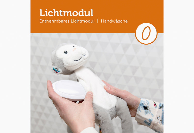 ZAZU Kuscheltier-Nachtlicht mit Musik Max der Affe