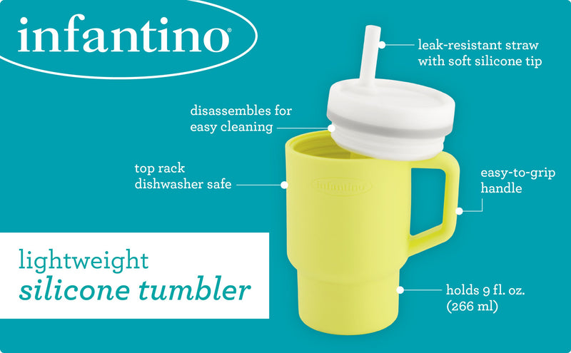 INFANTINO Trinkbecher 266ml my first Tumbler citrus