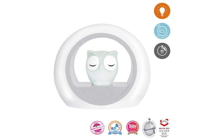 ZAZU Nachtlicht Lou die Eule weiß/grau