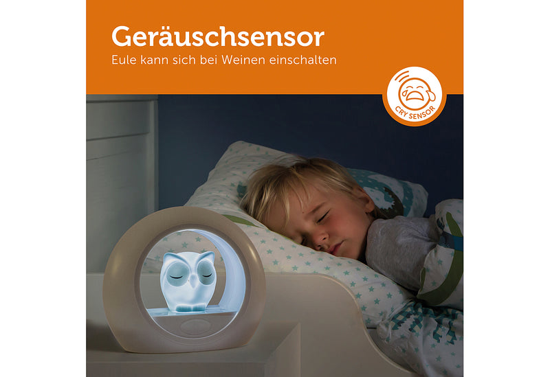 ZAZU Nachtlicht Lou die Eule weiß/grau