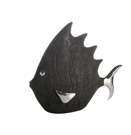 Figur"Fisch"schwarz,H33L36cm,Poly
