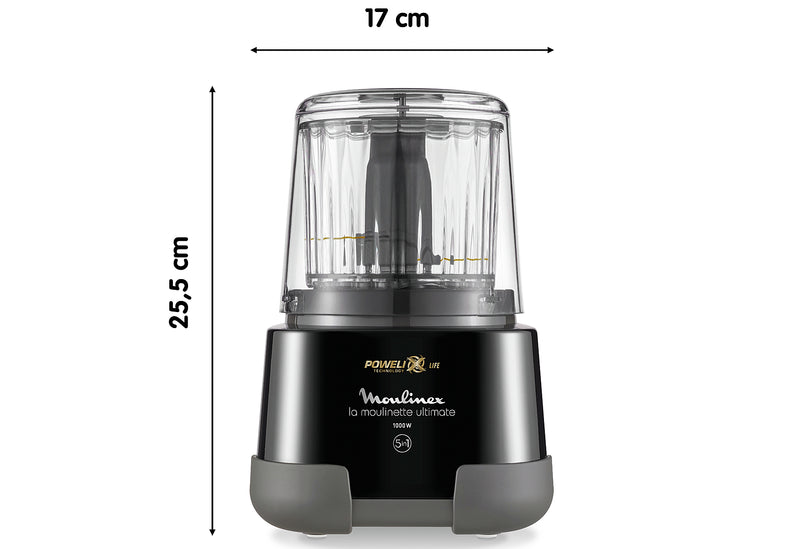MOULINEX Zerkleinerer DP8108 Moulinette Ultimate 1000W schwarz