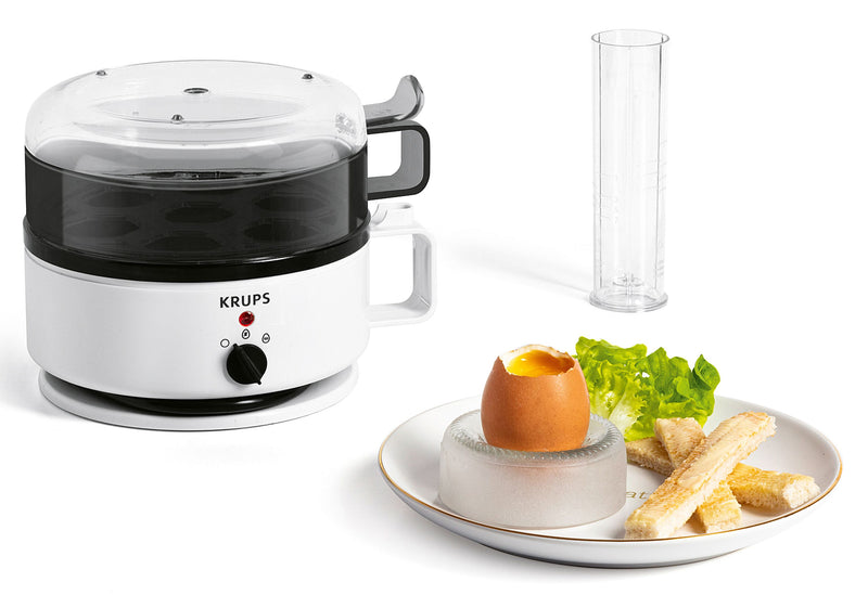KRUPS Eierkocher EG2301 Ovomat Super 7 Eier weiß/schwarz