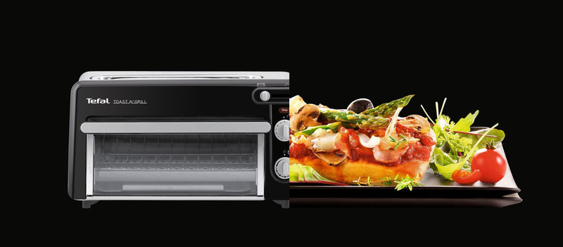 TEFAL TL6008 2in1 Toaster und Miniofen  1300W schwarz/Alu matt