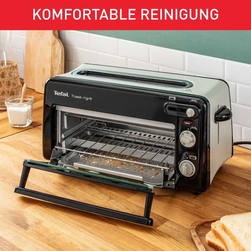 TEFAL TL6008 2in1 Toaster und Miniofen  1300W schwarz/Alu matt
