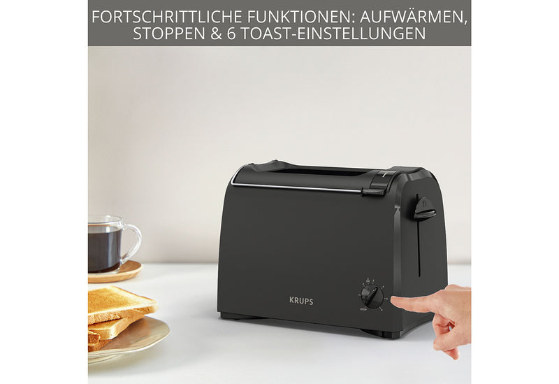 KRUPS Toaster KH 1518 700 W schwarz