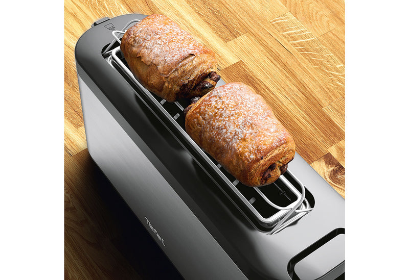 TEFAL Toaster TL4308 Element Langschlitz 1000W Edelstahl/schwarz