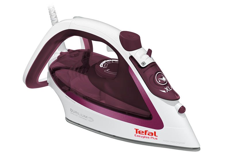 TEFAL Dampfbügeleisen FV5714 EasyGlis 2400W bordeaux/weiß