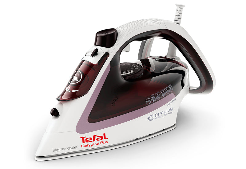 TEFAL Dampfbügeleisen FV5714 EasyGlis 2400W bordeaux/weiß