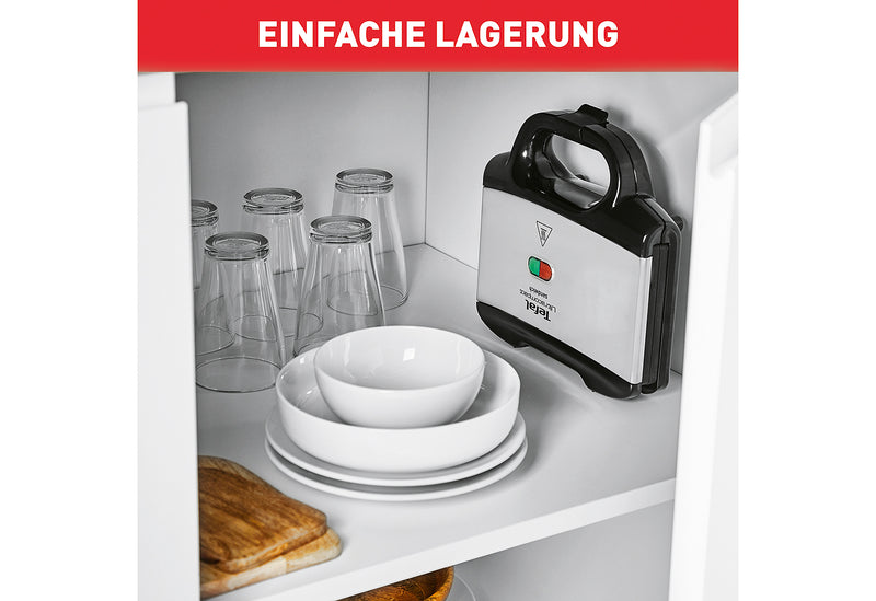 TEFAL Sandwichmaker SM 1552 2 antihaftbeschichtete Toastplatten 700 Watt