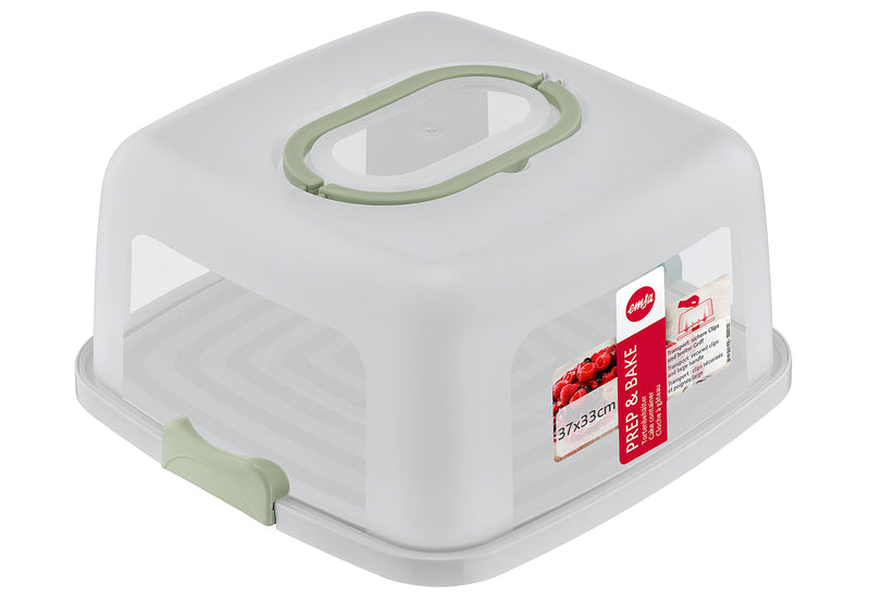 EMSA Kuchenaufbewahrungsbox Prep & Bake rechteckig grün