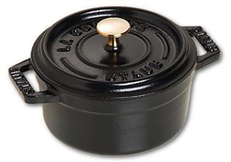 STAUB Cocotte Bräter Mini new Classic Gusseisen 0,25 l Ø10cm schwarz