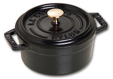 STAUB Cocotte Bräter Mini new Classic Gusseisen 0,25 l Ø10cm schwarz