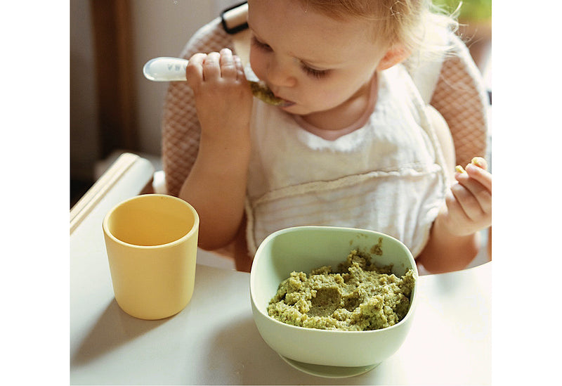 BEABA Geschirrset Silikon gelb