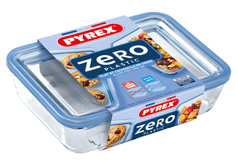 PYREX Zero Plastic Frischhaltedose mit Deckel 0,8l 19x14x5cm