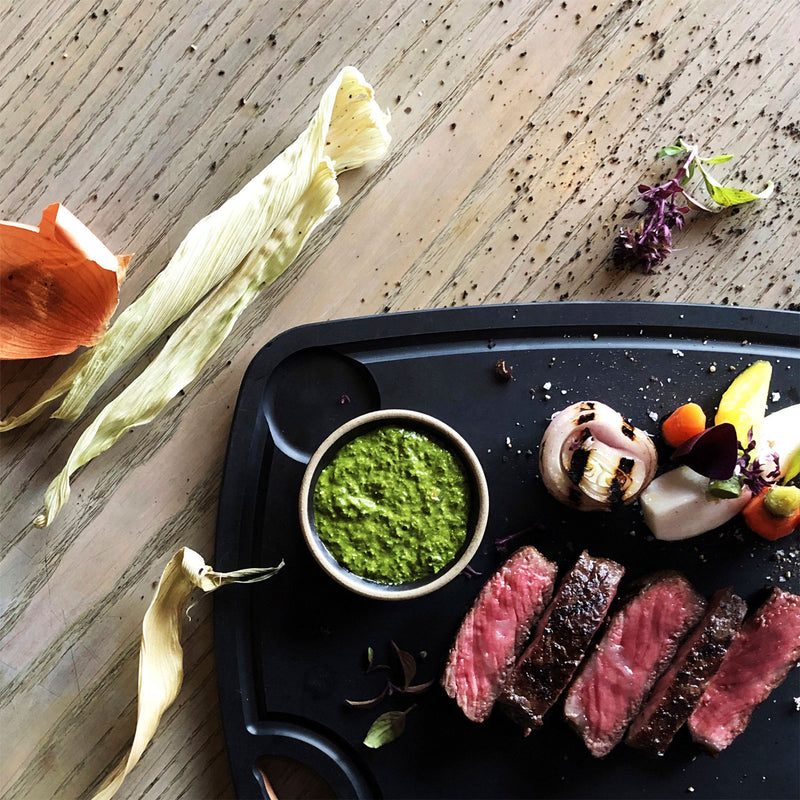 Holzfaser "Kaffee und Bistro" Schiefer