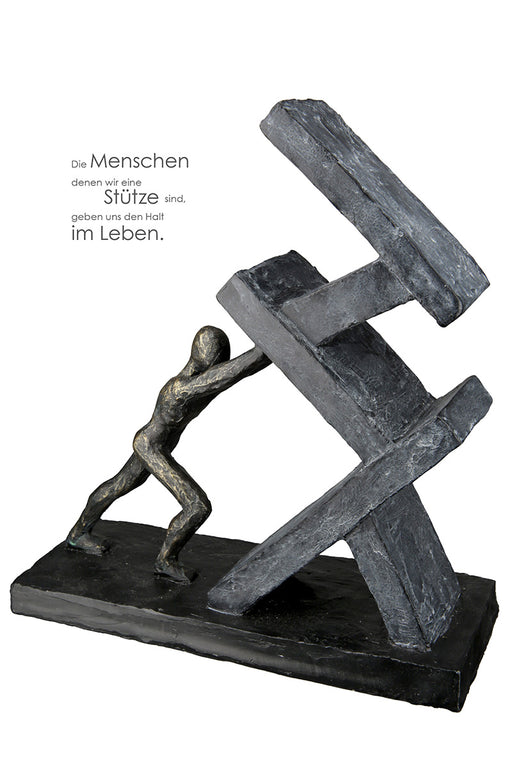 Poly Skulptur Buchst. "Holding"