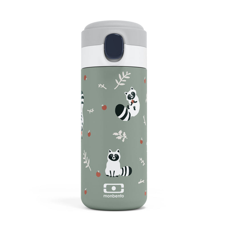MONBENTO Isoflasche Pop Raccoon 360ml grün