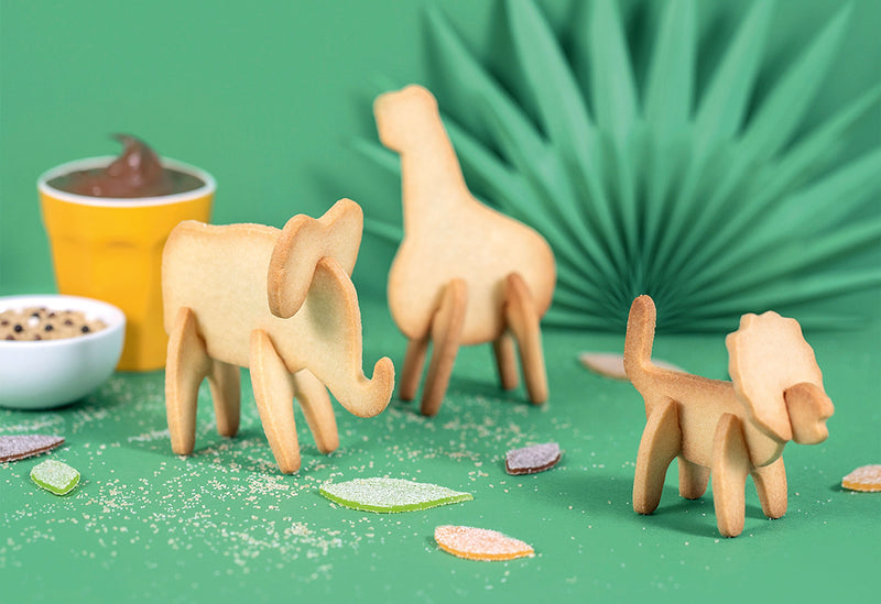 CHEFCLUB Keksausstecher Set Safari Kekse 3D 8teilig