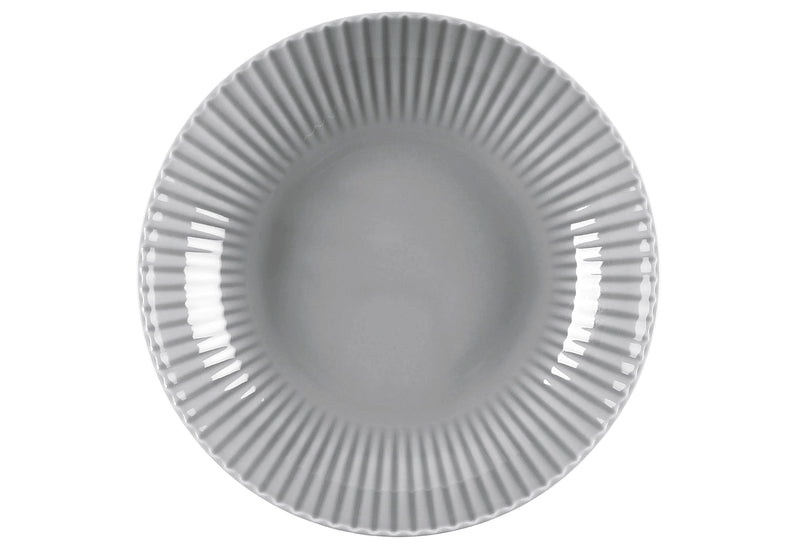 KRAUTHEIM & ADELBERG Teller tief Relief grau 22cm 2Stück