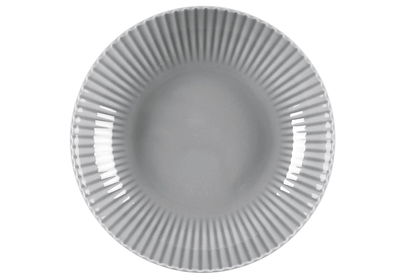 KRAUTHEIM & ADELBERG Teller tief Relief grau 22cm 2Stück