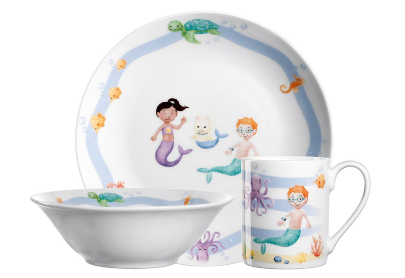 LEONARDO Kindergeschirr Meer 3tlg