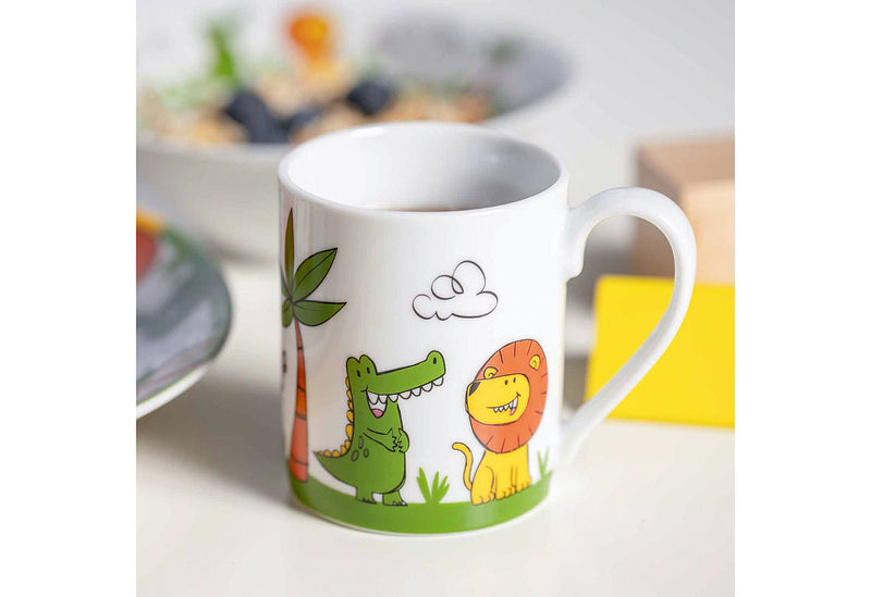 LEONARDO Kindergeschirr Elefant/Krokodil/Löwe 3teilig