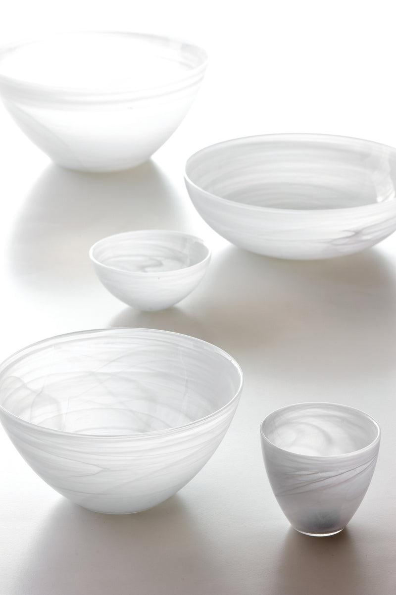 LEONARDO Schale Alabastro flach Ø28cm weiß