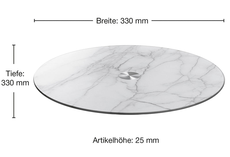 LEONARDO Servierplatte Turn Ø33cm  Marmoroptik
