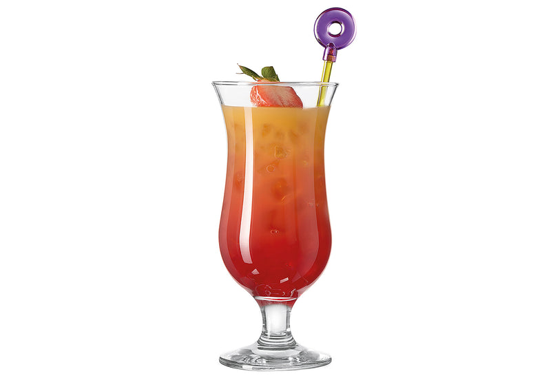 LEONARDO Cocktailgläser-Set Hurricane Bar 4teilig mit 2 Cocktailpickern