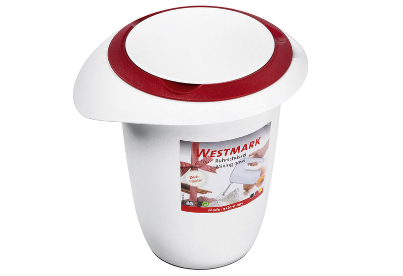 WESTMARK Quirl-/Rührtopf mit Deckel Kunststoff 1 l rot