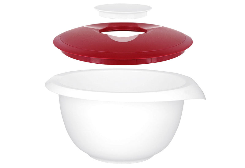 WESTMARK Rührschüssel mit Deckel Kunststoff 2,5 l rot