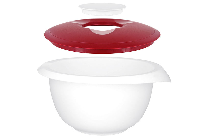 WESTMARK Rührschüssel mit Deckel Kunststoff 2,5 l rot
