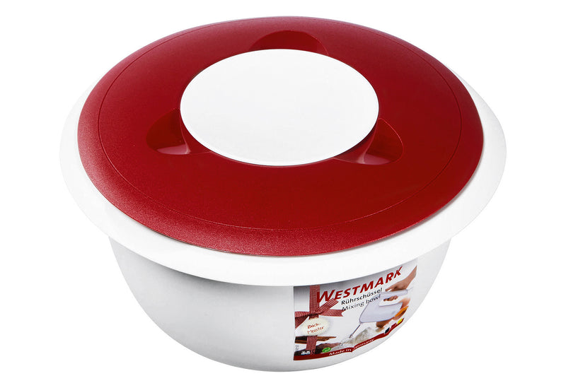WESTMARK Rührschüssel mit Deckel Kunststoff 2,5 l rot