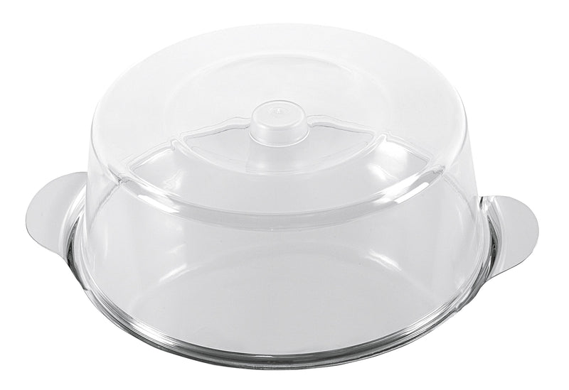 APS Tortenplatte mit Haube Edelstahl/Kunststoff 11cm Ø30cm