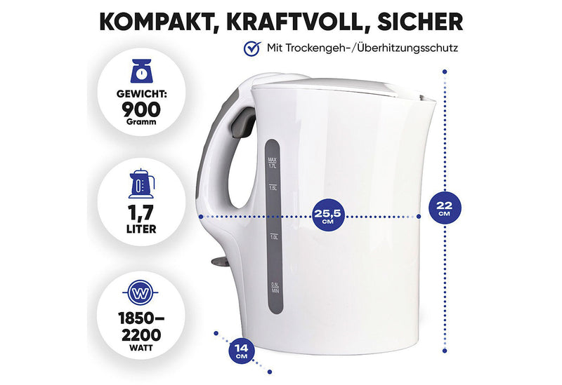 BOMANN Wasserkocher WK 6079 CB 1,7l 2200W weiß