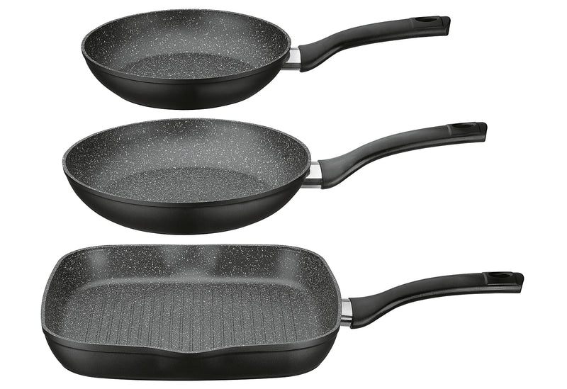 GSW Pfannen-Set Gourmet Granit 3teilig