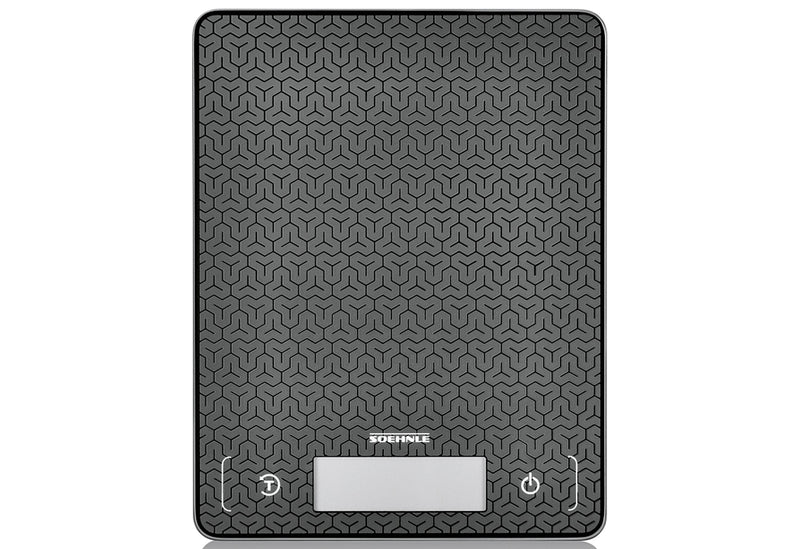 SOEHNLE Küchenwaage Page Comfort Mosaic digital 10kg Tragkraft schwarz