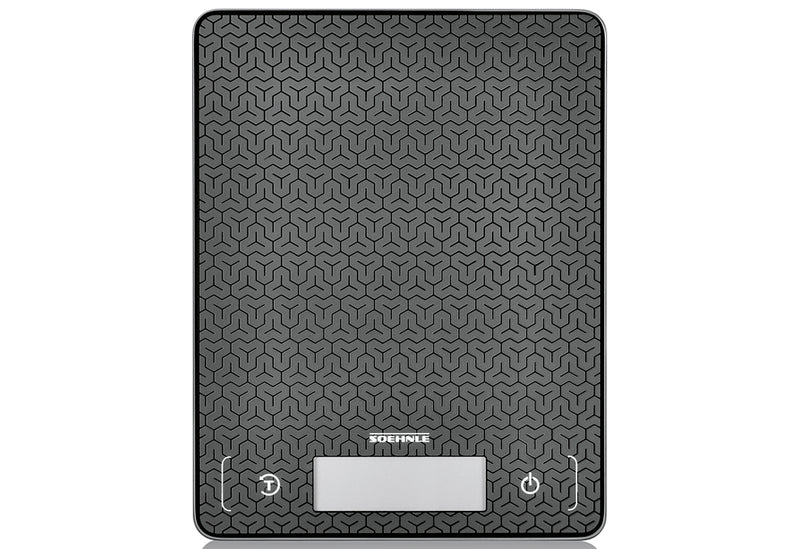 SOEHNLE Küchenwaage Page Comfort Mosaic digital 10kg Tragkraft schwarz