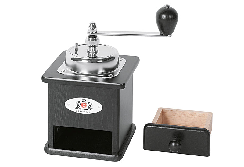 ZASSENHAUS Kaffeemühle Brasilia schwarz 12x12,5x20cm