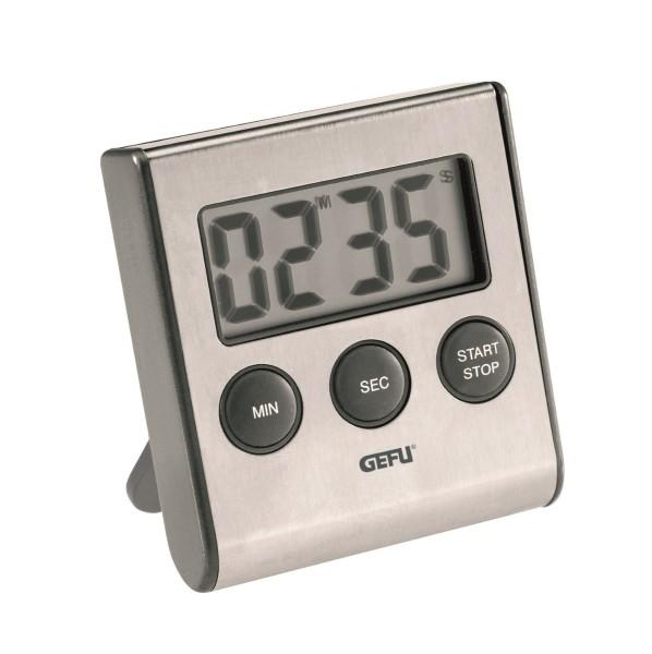 GEFU Timer/Kurzzeitmesser digital Edelstahl/Kunststoff incl.AAA-Batterie
