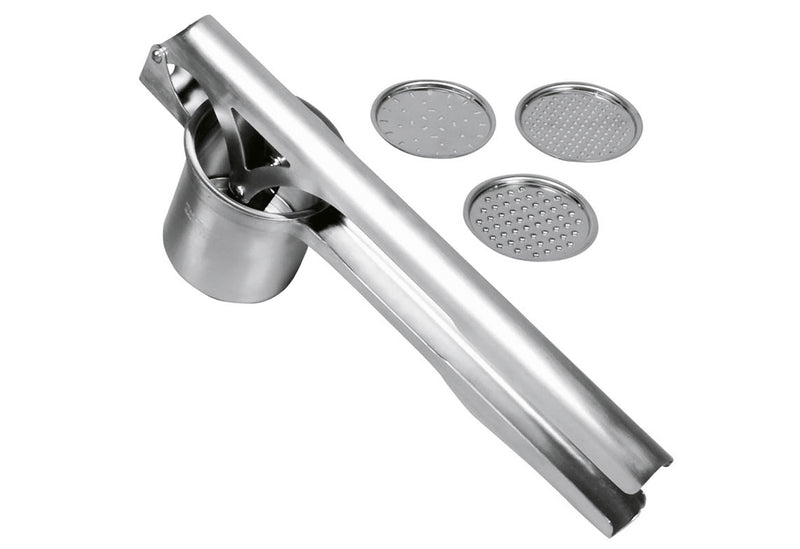 GEFU Kartoffel-/Spätzlepresse TriStar mit 3 Scheiben 35x9x13,4cm