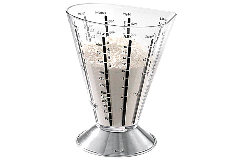 GEFU Meßbecher Saturas Edelstahl/Kunststoff 500 ml transparent