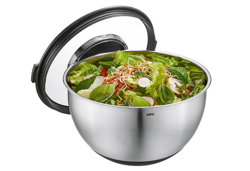 GEFU Schüssel-Set mit Spritzschutzdeckel Muov