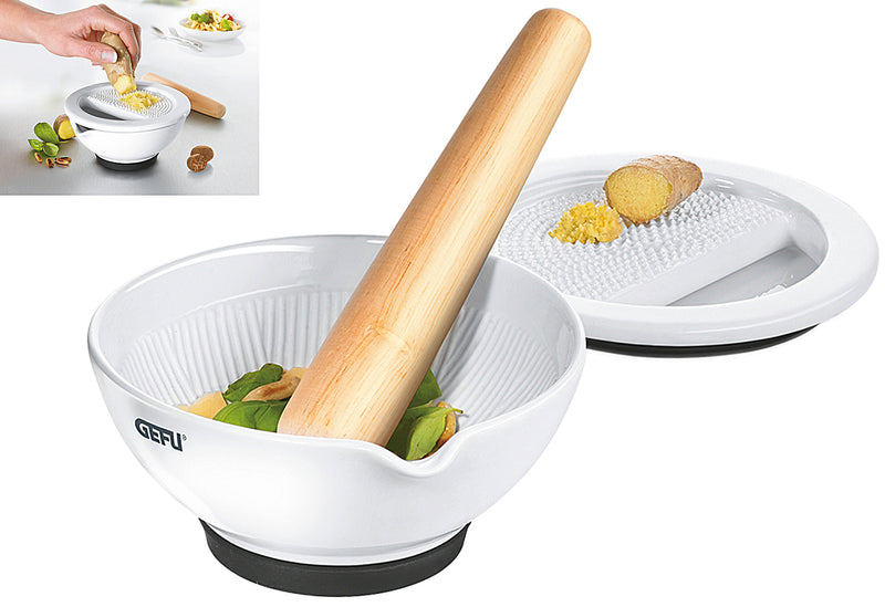 GEFU Mörser Suri mit Ingwerreibe 14x14x6