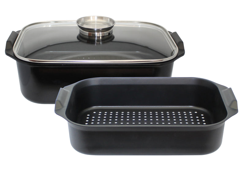 ELO Bräter Rafinesse 40x26cm mit Carboneinsatz Aluguss