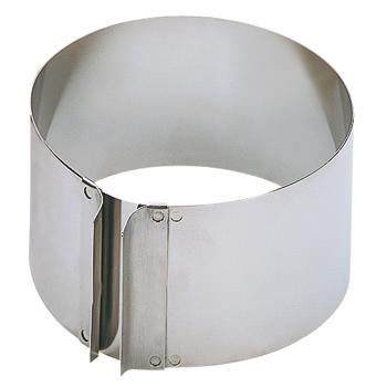 KAISER Tortenring Patisserie mit Griffen 9cm Ø16,5-32cm Edelstahl