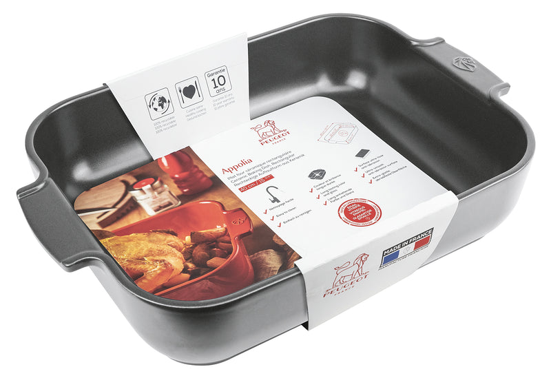 PEUGEOT Auflaufform Appolia rechteckig 40cm schiefergrau